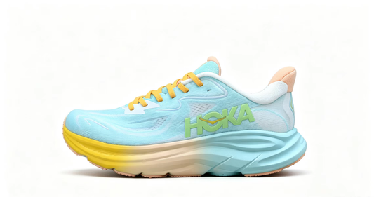 HOKA ONE ONE Clifton 10 – Multi-Color Gradient Ultra-Cushioned Running Shoes