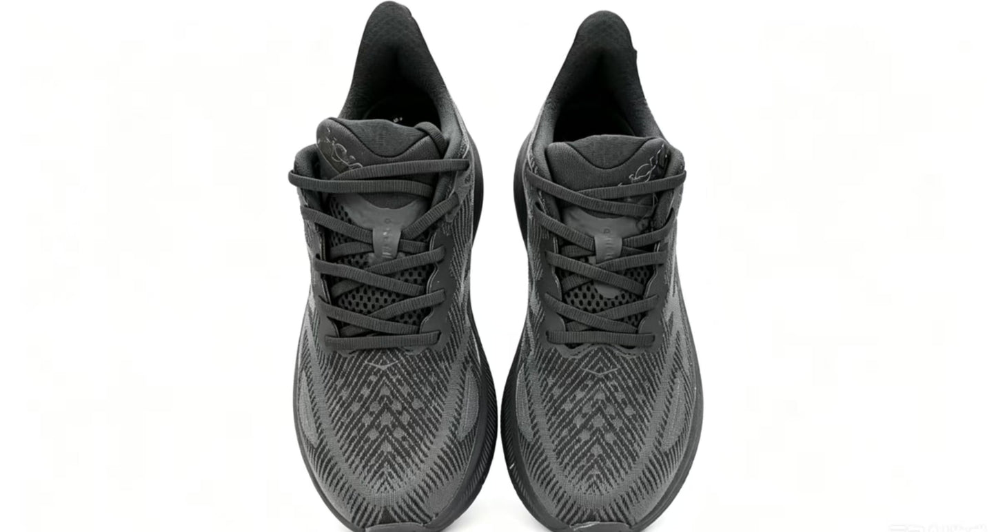 HOKA ONE ONE Clifton 9 – Black/Phantom | Lightweight Cushion Running Shoes