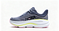 HOKA ONE ONE Bondi 9 – Cushioned Running Shoe in Dark Grey & Neon