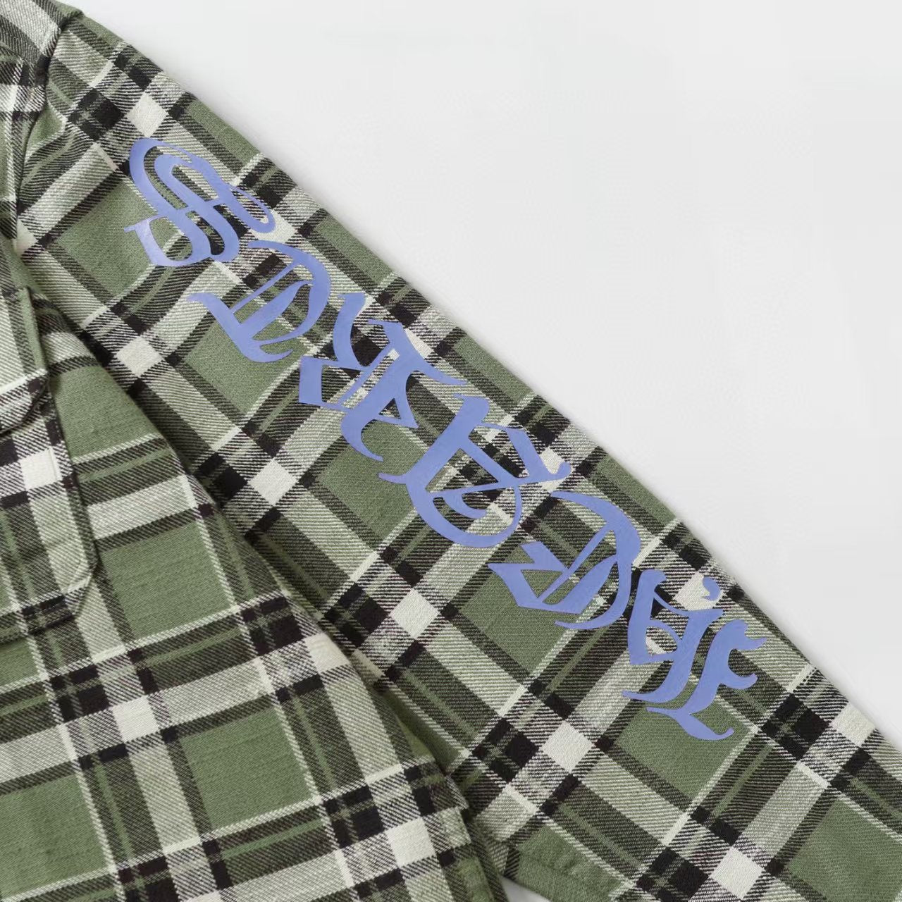 Chrome Hearts 2026 New Striped & Plaid Panel Cardigan-Style Shirt with Silver Hardware