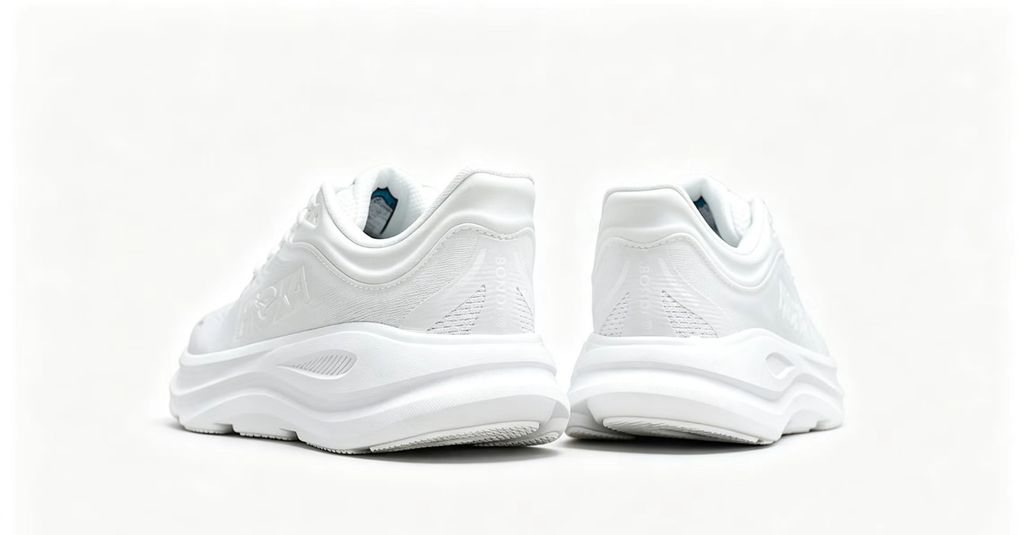 HOKA ONE ONE Bondi 9 – All White / Premium Cushioned Running Shoes